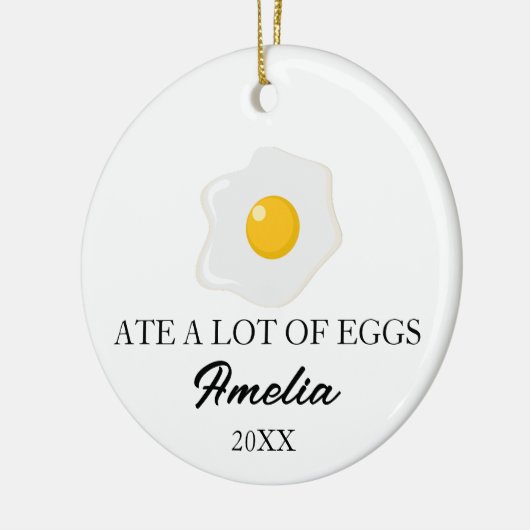 Funny Egg Gifts, Custom Egg Lover Christmas  Keramik Ornament (Links)