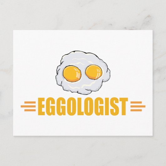 Funny Egg Lover's Postkarte (Vorderseite)