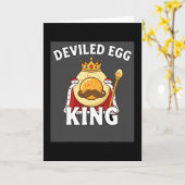 Funny Egg Pun Easter Brunch Thanksgiving Deviled E Karte (Gelbe Blume)