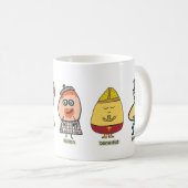 Funny Egg Puns Kaffeetasse (VorderseiteRechts)