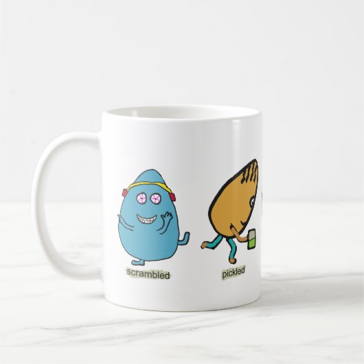 Funny Egg Puns Kaffeetasse (Links)