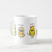 Funny Egg Puns Kaffeetasse (Vorderseite Links)
