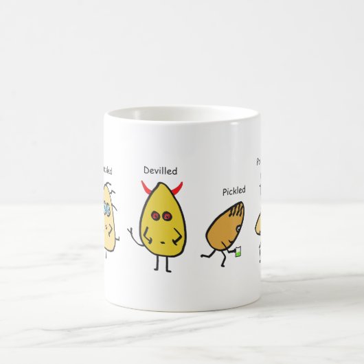Funny Egg Puns Kaffeetasse (Mittel)