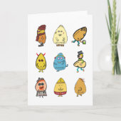 Funny Egg Puns Karte (Vorderseite)