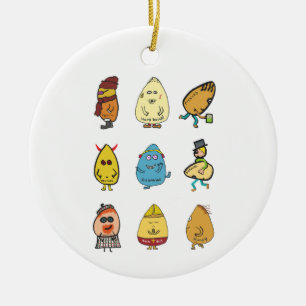 Funny Egg Puns Keramik Ornament