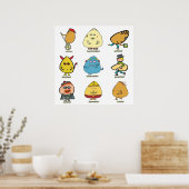 Funny Egg Puns Poster (Küche)