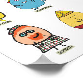 Funny Egg Puns Poster (Ecke)