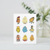 Funny Egg Puns Postkarte (Stehend Vorderseite)