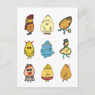 Funny Egg Puns Postkarte