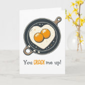 Funny Egg-ziiting-Liebe Karte (Gelbe Blume)