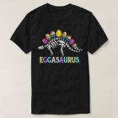 Funny Eggasaurus Stegosaurus Egg Dino TRe Skeleton T-Shirt (Design vorne)