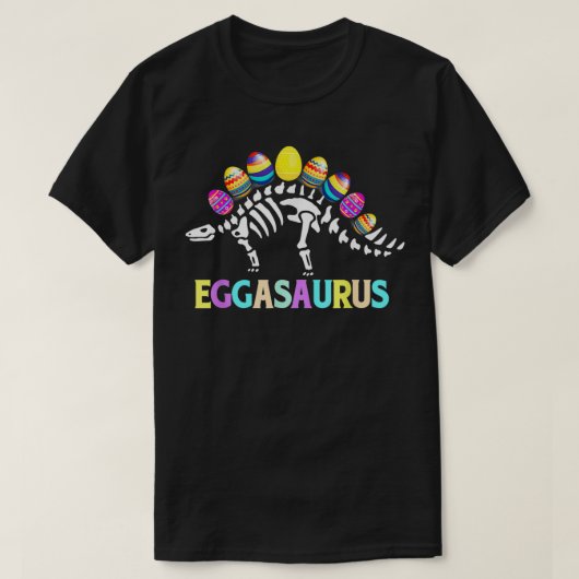 Funny Eggasaurus Stegosaurus Egg Dino TRe Skeleton T-Shirt (Design vorne)
