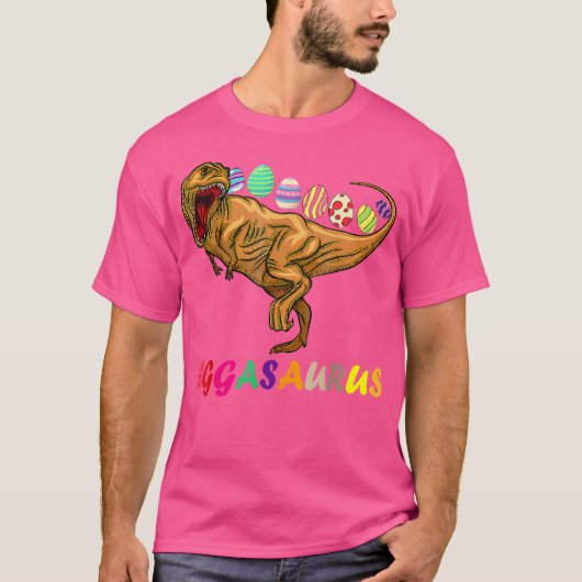 Funny Eggasaurus Stegosaurus Egg Dinosaur Happy Ea T-Shirt (Vorderseite)