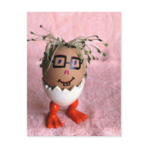 Funny Eggman Boy mit grüner Haare
