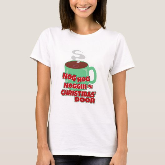 Funny Eggnog Liebe Niedliches Weihnachtsgetränk T-Shirt (Vorderseite)