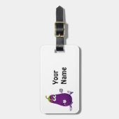 Funny Eggplant Runner Gepäckanhänger (Vorderseite vertikal)