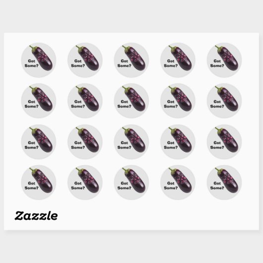 Funny Eggplant Sticker - Got? (Blatt)