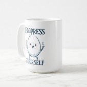 Funny "Eggpress Yourself" Individuelle Name Kaffeetasse (Vorderseite Links)