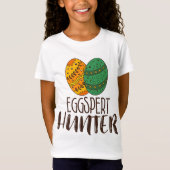 Funny Eggspert Hunter Osterfest Zitat Humorvoll T-Shirt (Vorderseite)