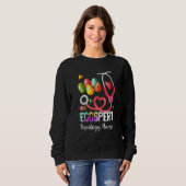 Funny Eggspert Oncology Nurse Bunny Stethoscope Eg Sweatshirt (Vorne ganz)