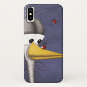 Funny Egret Cartoon Case-Mate iPhone Hülle (Rückseite)