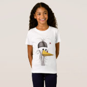 Funny Egret Cartoon T-Shirt (Vorne ganz)