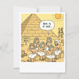 Funny Egypt Coffee Break Postcard Postkarte