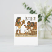 Funny Egyptian Currency Spaß Postcard Postkarte (Stehend Vorderseite)