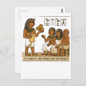 Funny Egyptian Currency Spaß Postcard Postkarte (Vorne/Hinten)