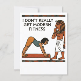 Funny Egyptian Fitness Spaß Postcard Postkarte