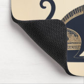 Funny Egyptian Inspiriert Black Cat Mousepad (Ecke)