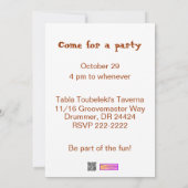 Funny Egyptian Mummy Halloween-Party Einladungen (Rückseite)