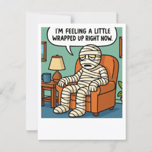 Funny Egyptian Mummy Joke Postcard Postkarte