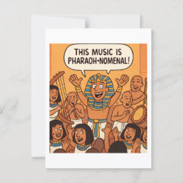 Funny Egyptian Pharaoh | Pharao-nomenal Music Postkarte