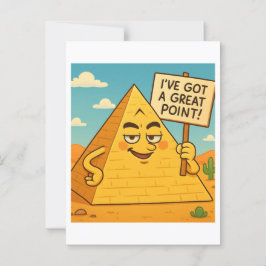 Funny Egyptian Pyramid Joke Postcard Postkarte