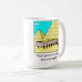 Funny Egyptian Pyramid Tasse (VorderseiteRechts)