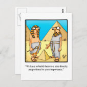 Funny Egyptian Spaß Postcard Postkarte (Vorne/Hinten)