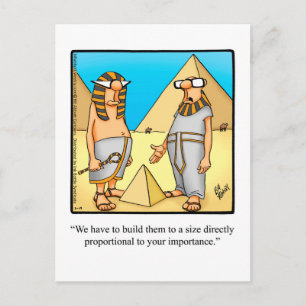 Funny Egyptian Spaß Postcard Postkarte