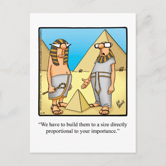 Funny Egyptian Spaß Postcard Postkarte (Vorderseite)