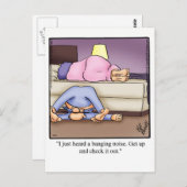 Funny Ehe Spaß Postkarte (Vorne/Hinten)