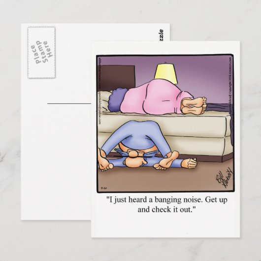 Funny Ehe Spaß Postkarte (Vorne/Hinten)