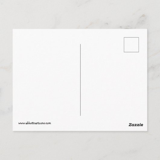 Funny Ehe Spaß Postkarte (Rückseite)