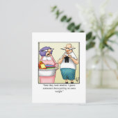Funny Ehe Spaß Postkarte (Stehend Vorderseite)