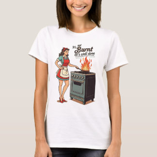 Funny Ehefrau Cooking Joke Vintage Lady Art T-Shirt