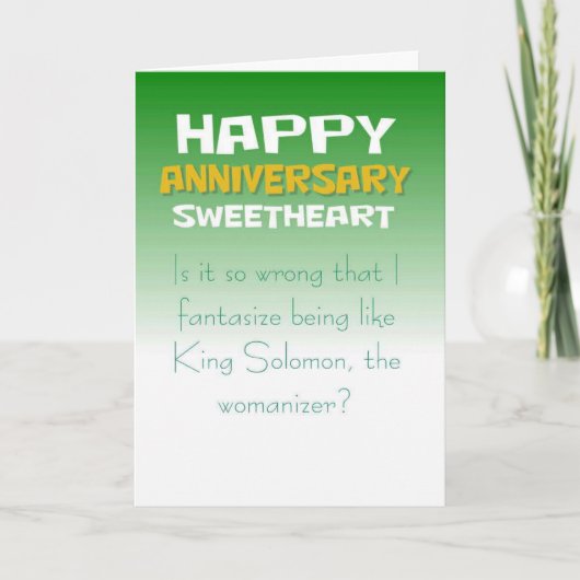 Funny Ehefrau Geburtstagswunsch Karte (Vorderseite)