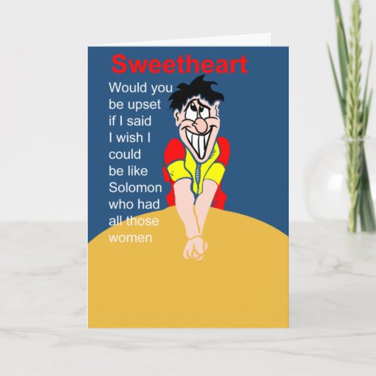 Funny Ehefrau Geburtstagswunsch Karte (Vorderseite)