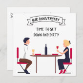 Funny EHEFRAU HUSBAND "Time to Get Down & Dirty" (Vorne/Hinten)