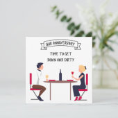 Funny EHEFRAU HUSBAND "Time to Get Down & Dirty" (Stehend Vorderseite)