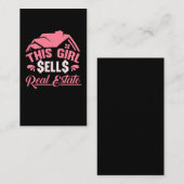 Funny Ehefrau Investor Girl Real Anwesen Agent Mam Visitenkarte (Vorne/Hinten)