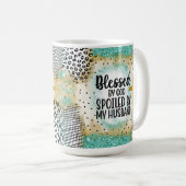 Funny Ehefrau Kaffeegenuss Tasse, gesegnete Ehefra Kaffeetasse (VorderseiteRechts)